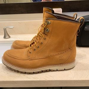Tan Timberland boots, size 11.5